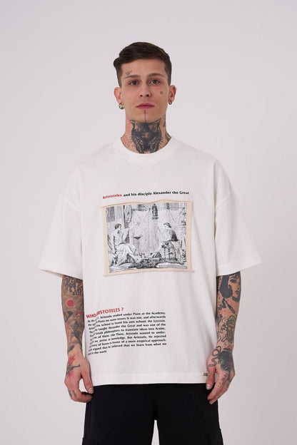 T-SHIRT OVERSIZE MACHINIST WHITE M2035