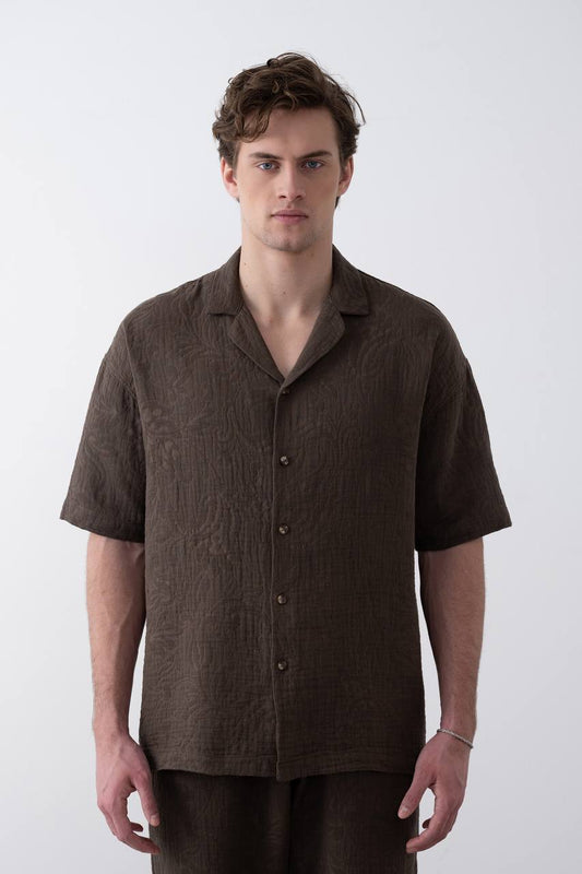 CHEMISE MARRAKECH BROWN 2484