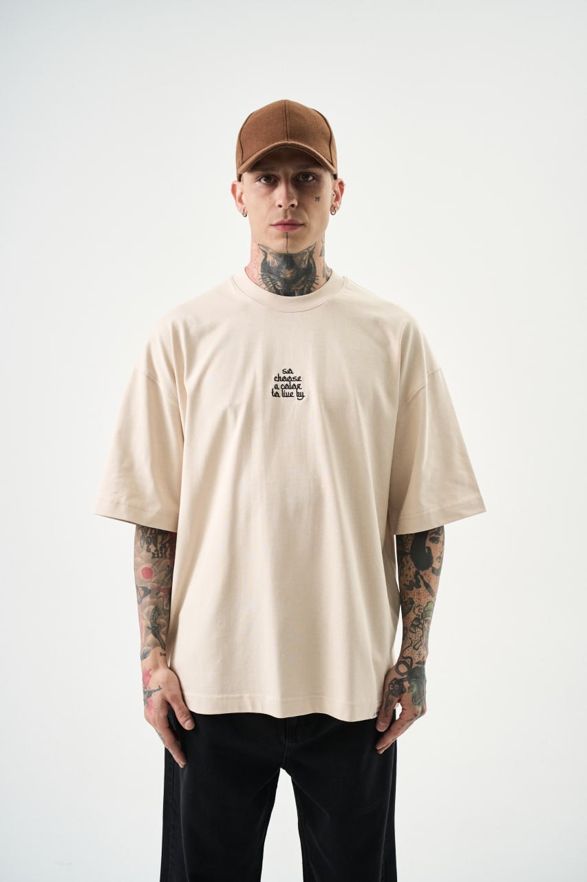 T SHIRT OVERSIZE RESPIRE BEIGE 5123