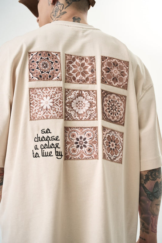 T SHIRT OVERSIZE RESPIRE BEIGE 5123