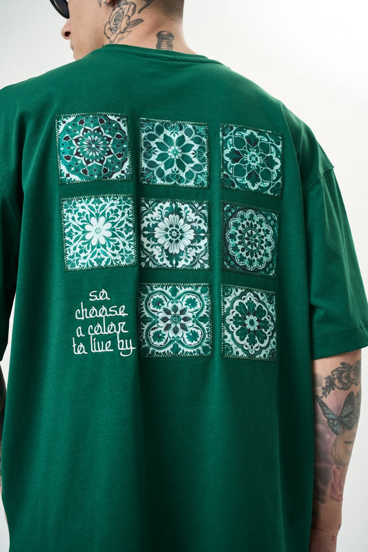 T SHIRT OVERSIZE RESPIRE GREEN 5123