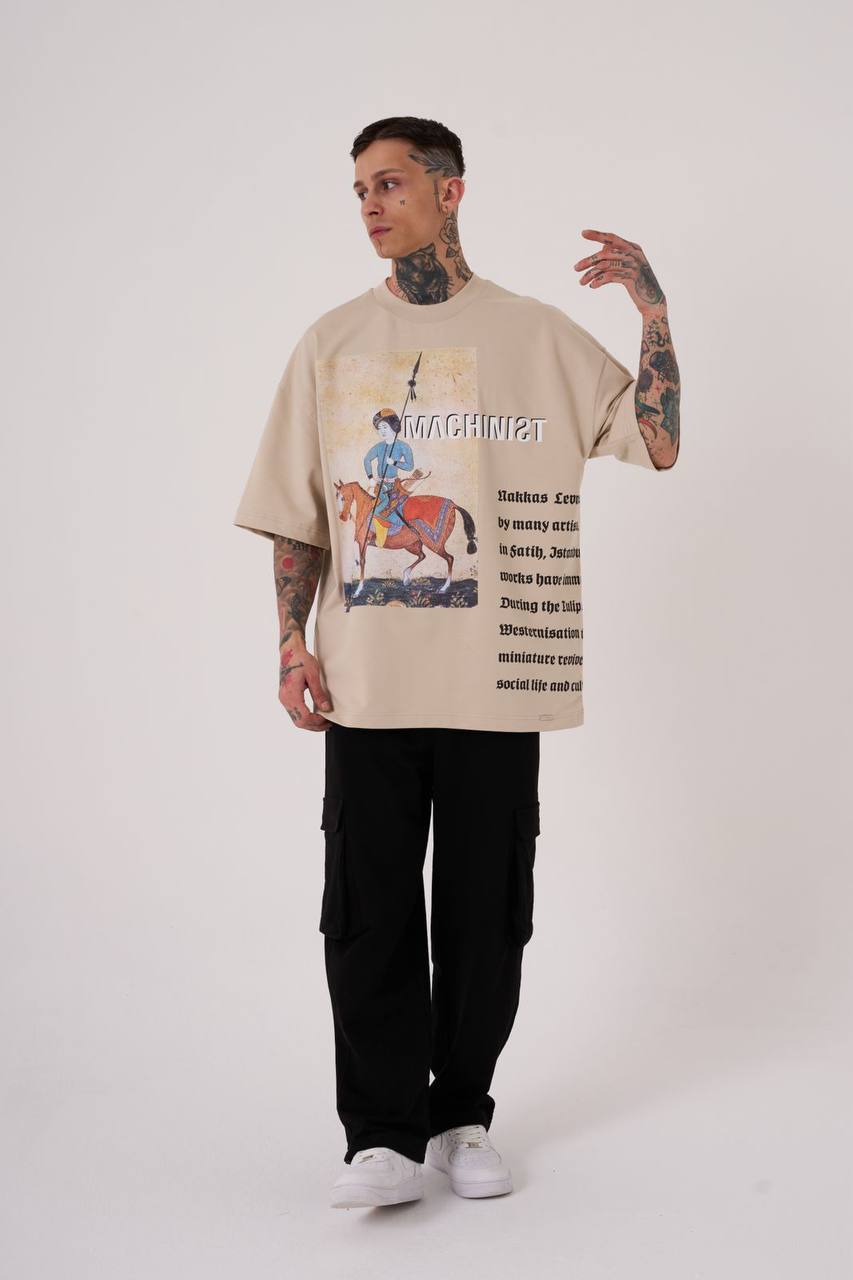 T-SHIRT OVERSIZE MACHINIST BEIGE M2059