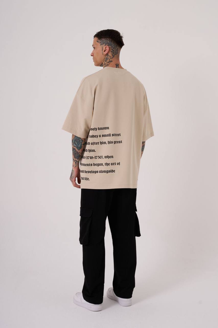 T-SHIRT OVERSIZE MACHINIST BEIGE M2059