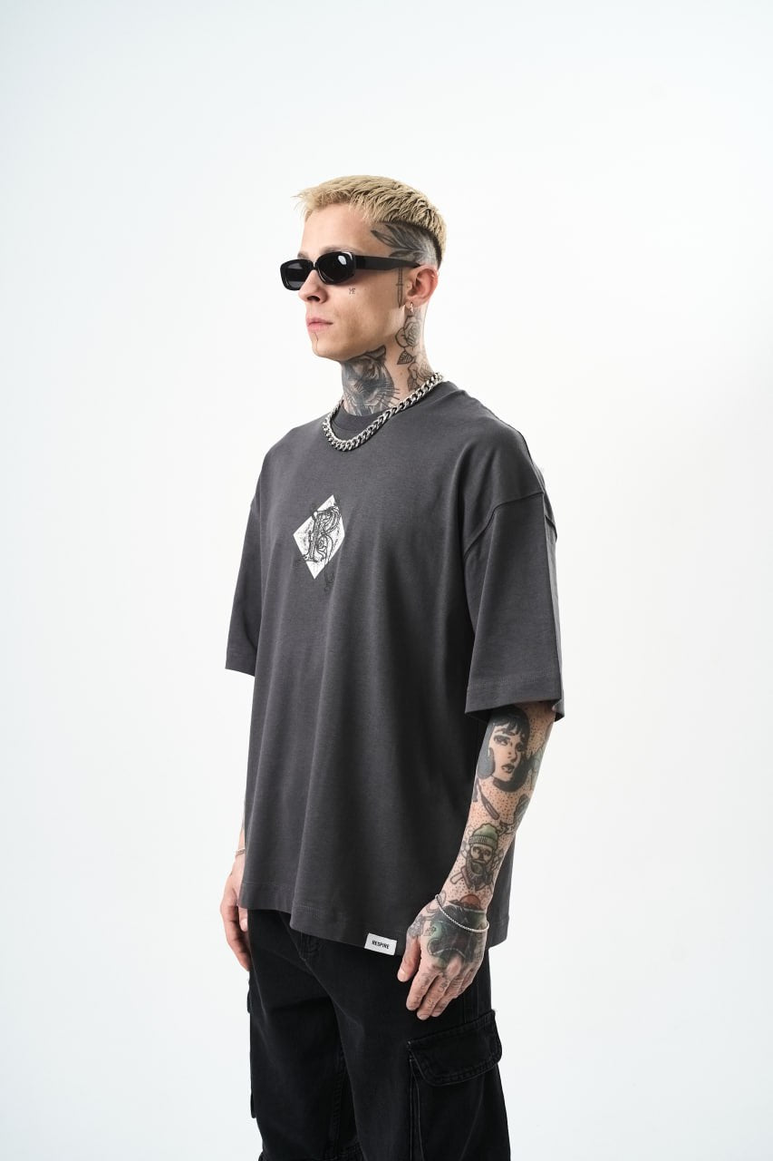 T-SHIRT OVERSIZE RESPIRT GREY 4851