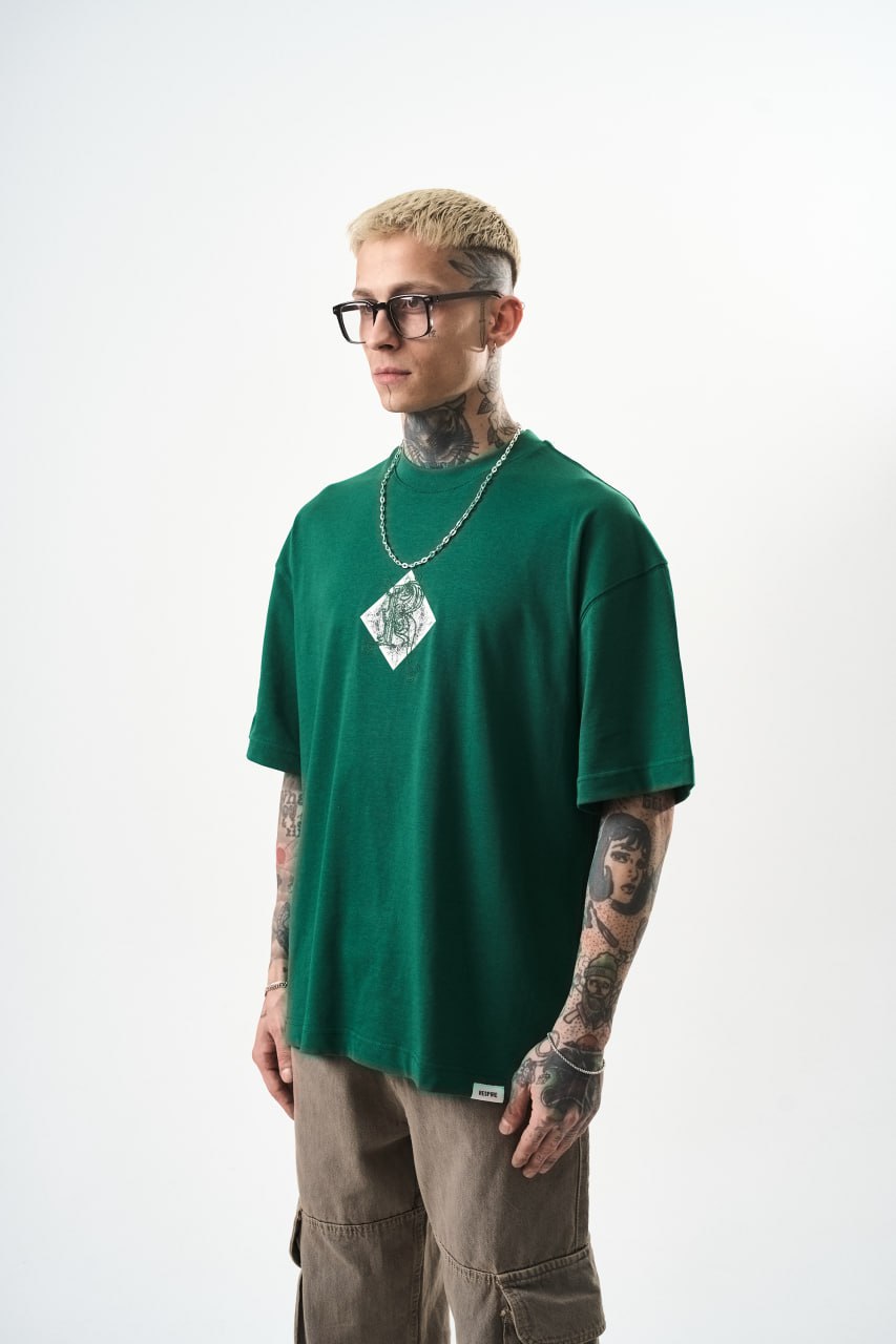 T-SHIRT OVERSIZE RESPIRT GREEN 4851