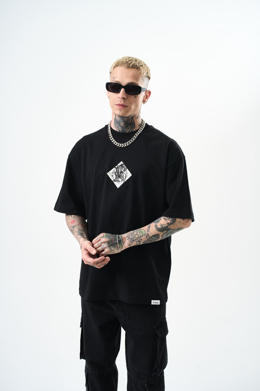 T-SHIRT OVERSIZE RESPIRT BLACK 4851