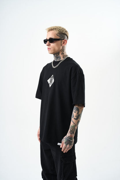 T-SHIRT OVERSIZE RESPIRT BLACK 4851
