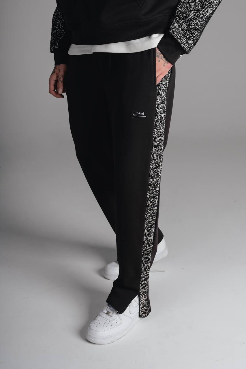 Ensemble survêtement oversize homme noir 6521