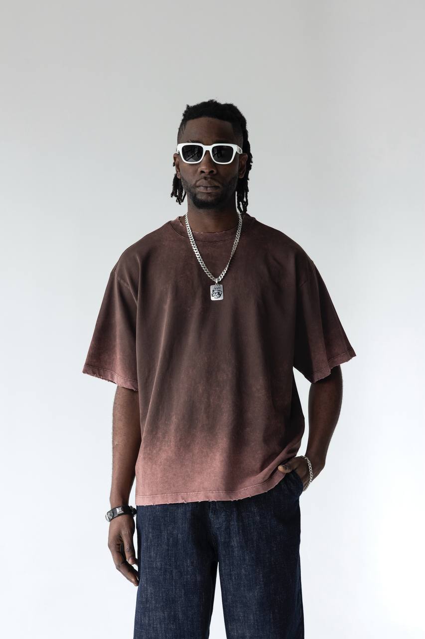 T-Shirt brown Oversize Washed Vintage 1976 - ZG PREMIUM