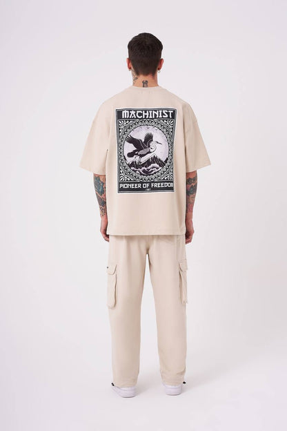 T-SHIRT OVERSIZE MACHINIST BEIGE M1986