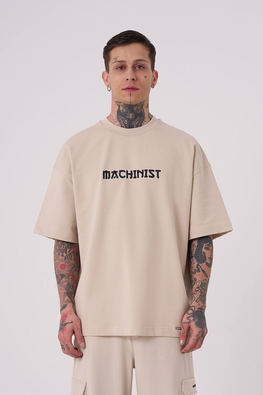 T-SHIRT OVERSIZE MACHINIST BEIGE M1986