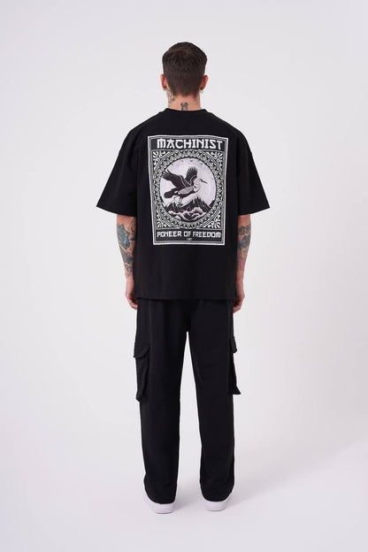 T-SHIRT OVERSIZE MACHINIST BLACK M1986