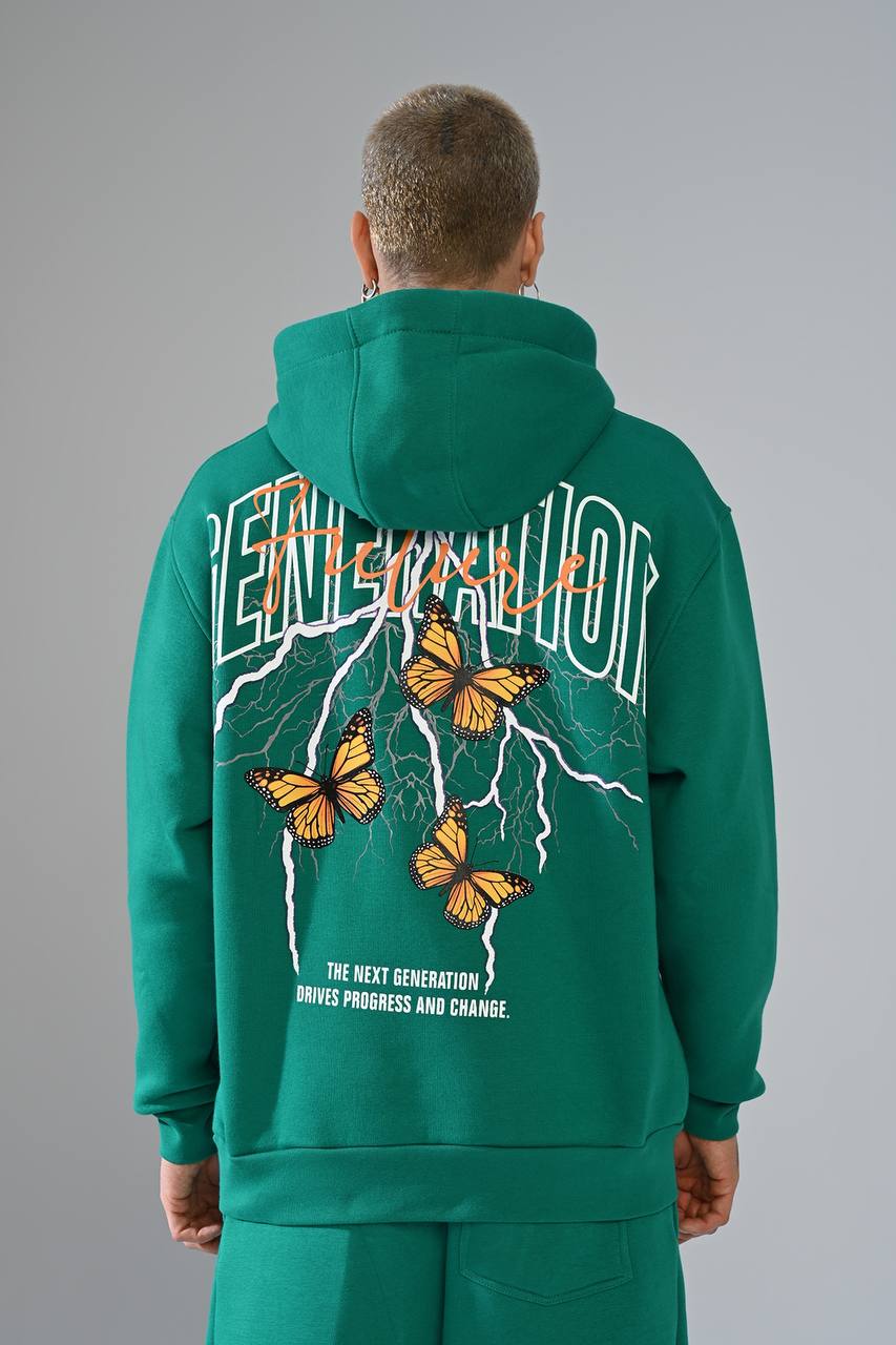 HOODIE OVERSIZE GREEN H12