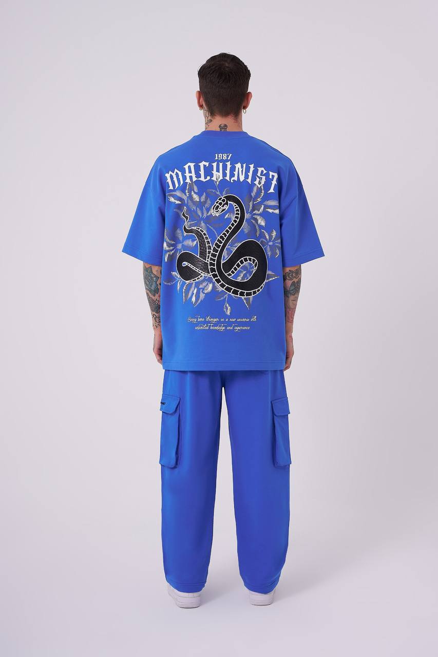 T-SHIRT OVERSIZE MACHINIST BLUE M2012