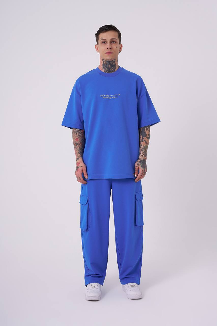 T-SHIRT OVERSIZE MACHINIST BLUE M2012