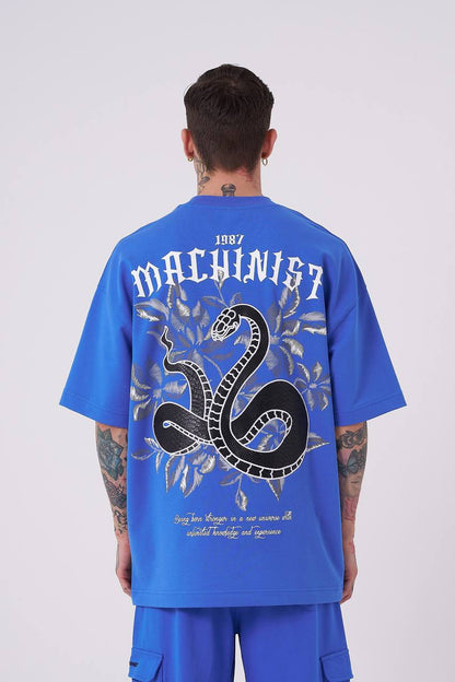 T-SHIRT OVERSIZE MACHINIST BLUE M2012