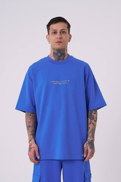 T-SHIRT OVERSIZE MACHINIST BLUE M2012