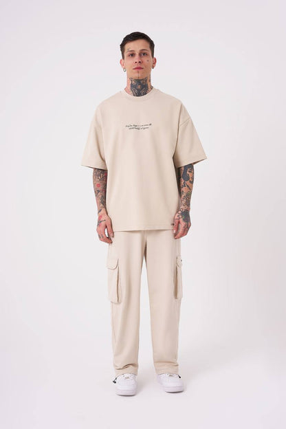 T-SHIRT OVERSIZE MACHINIST BEIGE M2012