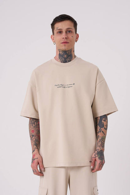 T-SHIRT OVERSIZE MACHINIST BEIGE M2012