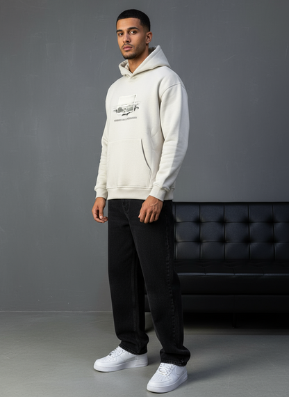 HOODIE SAW OVERSIZE BEIGE 4965