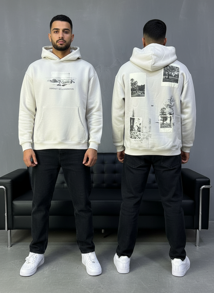 HOODIE SAW OVERSIZE BEIGE 4965