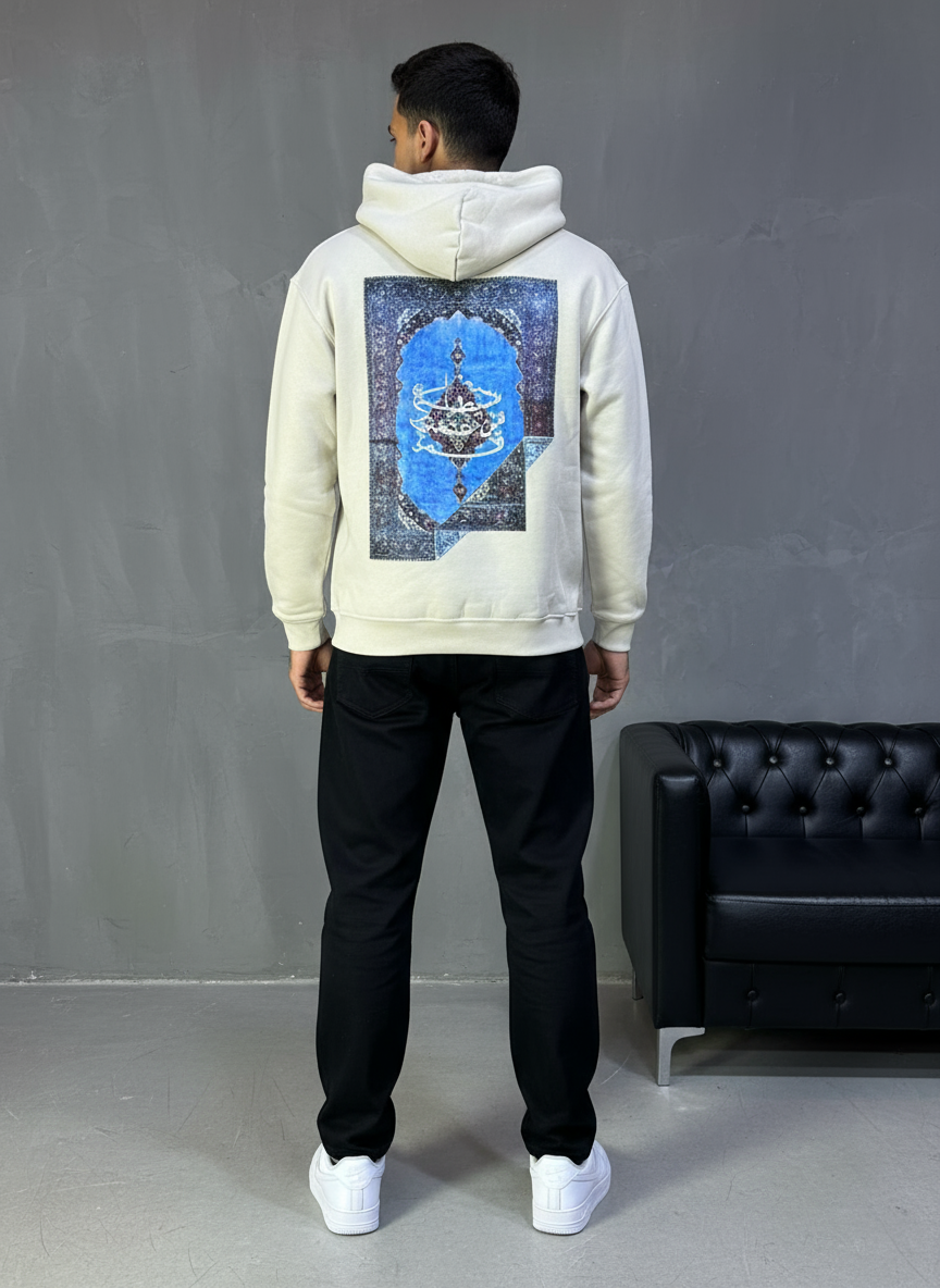 HOODIE SAW OVERSIZE BEIGE 4978