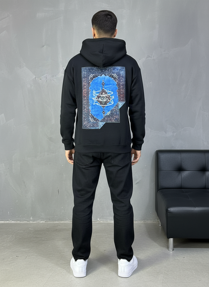 HOODIE SAW OVERSIZE BLACK 4978