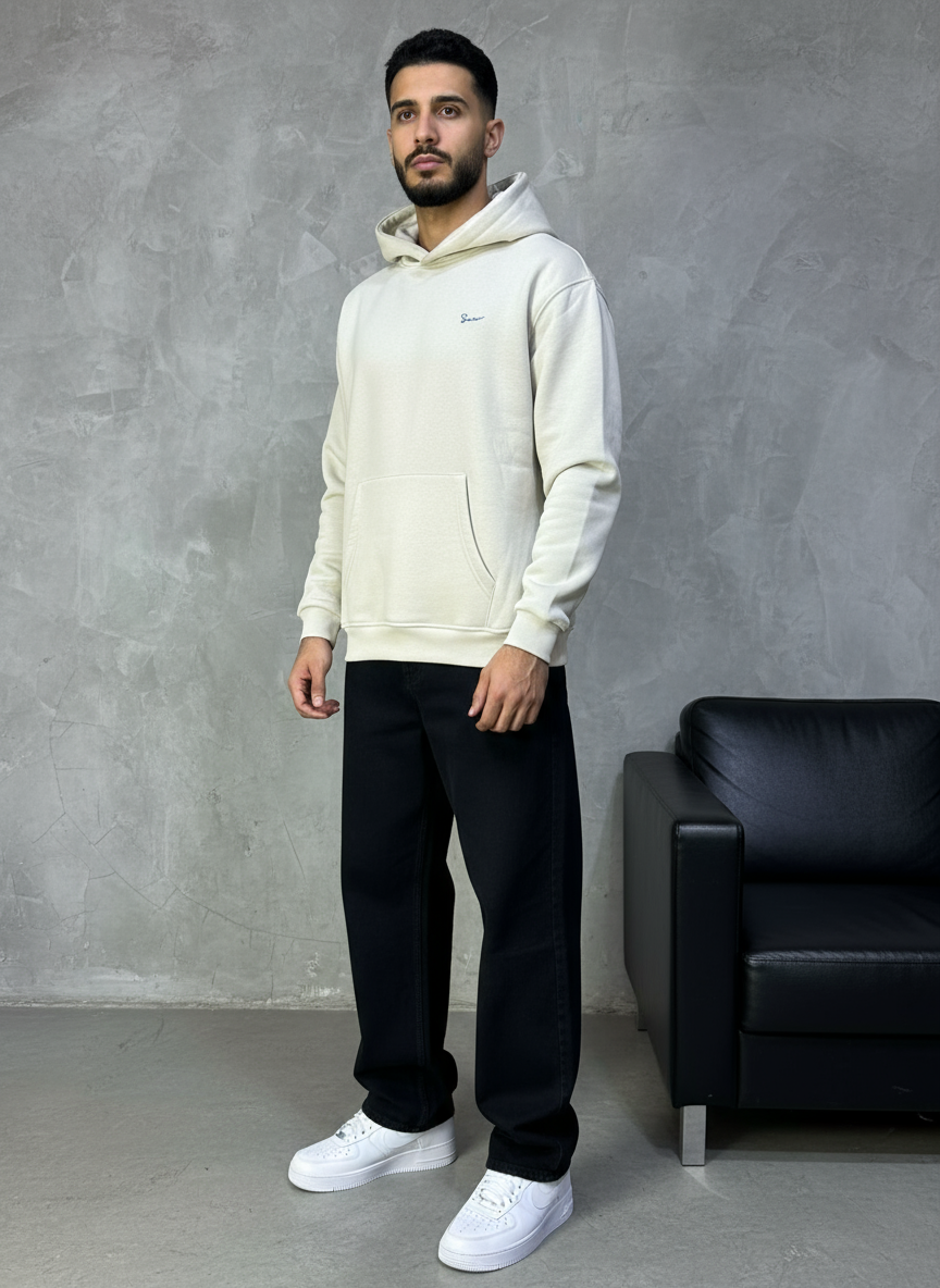 HOODIE SAW OVERSIZE BEIGE 4978