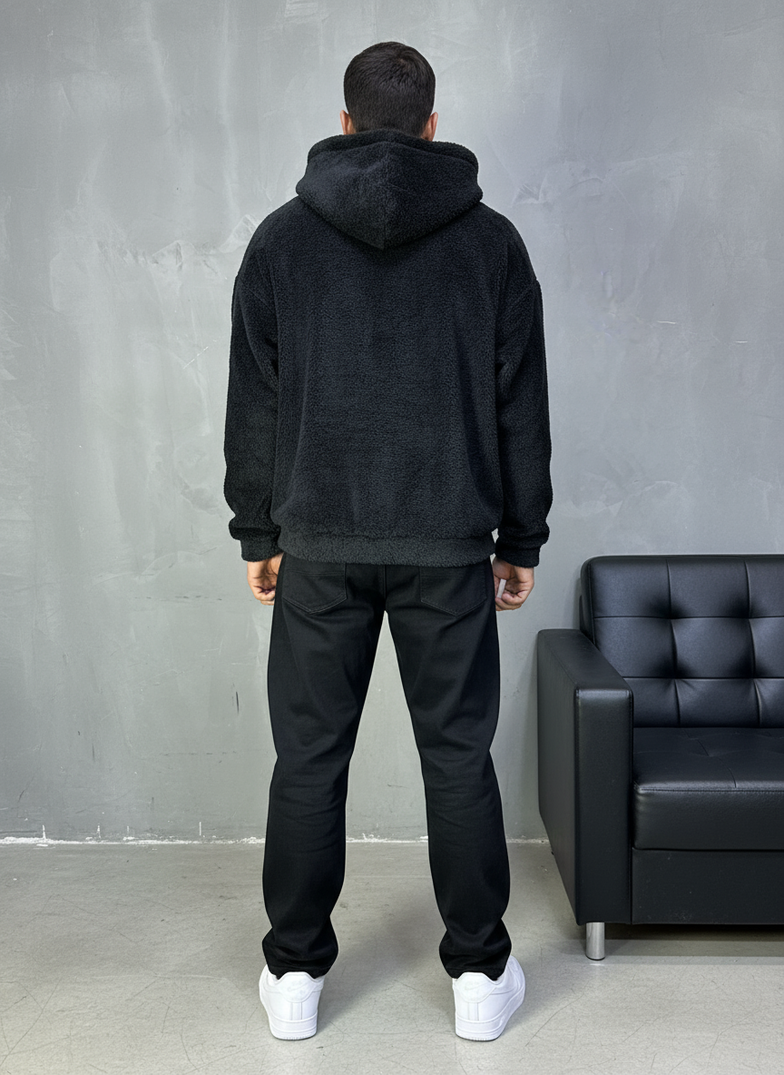 JACKET DOUBLE FAC OVER BLACK/WHITE 4950