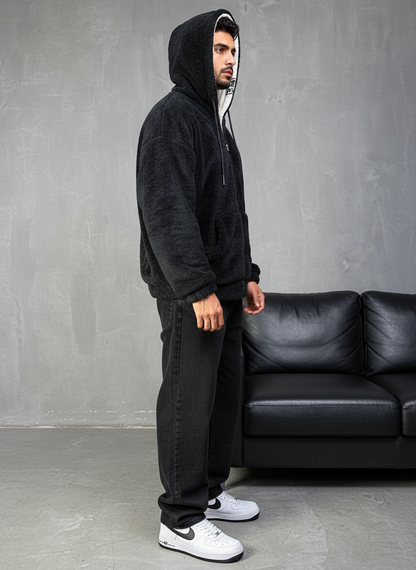 JACKET DOUBLE FAC OVER BLACK/WHITE 4950