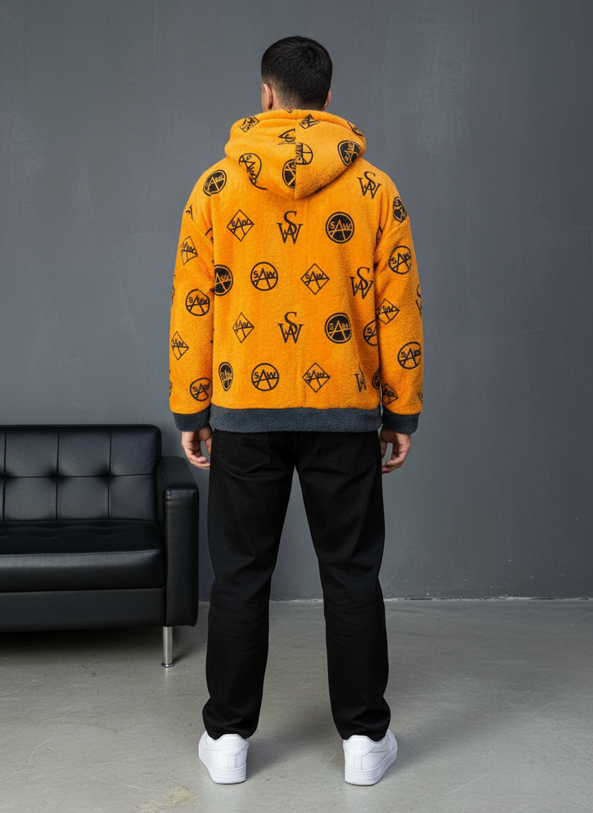 JACKET DOUBLE FAC OVER GREY/ORANGE 4950