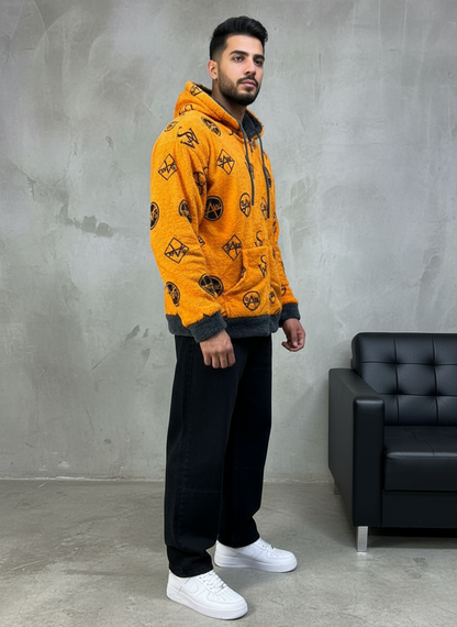 JACKET DOUBLE FAC OVER GREY/ORANGE 4950