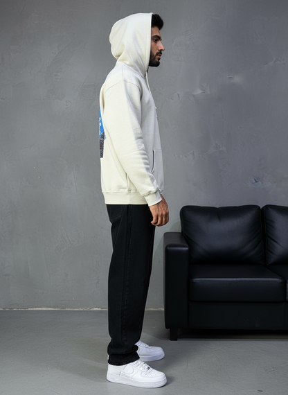 HOODIE SAW OVERSIZE BEIGE 4978