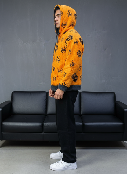 JACKET DOUBLE FAC OVER GREY/ORANGE 4950