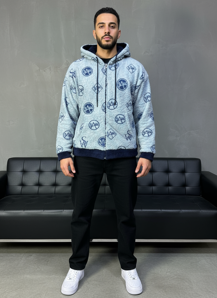 JACKET DOUBLE FAC OVER BLUE 4950