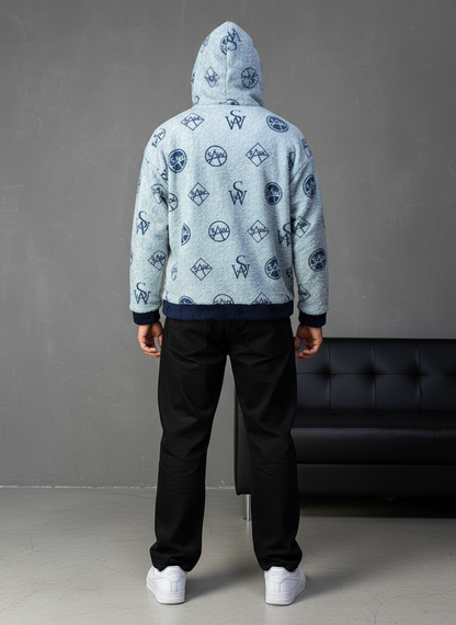 JACKET DOUBLE FAC OVER BLUE 4950