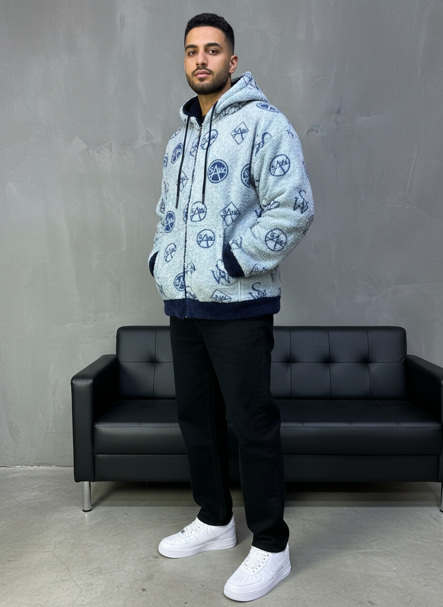 JACKET DOUBLE FAC OVER BLUE 4950