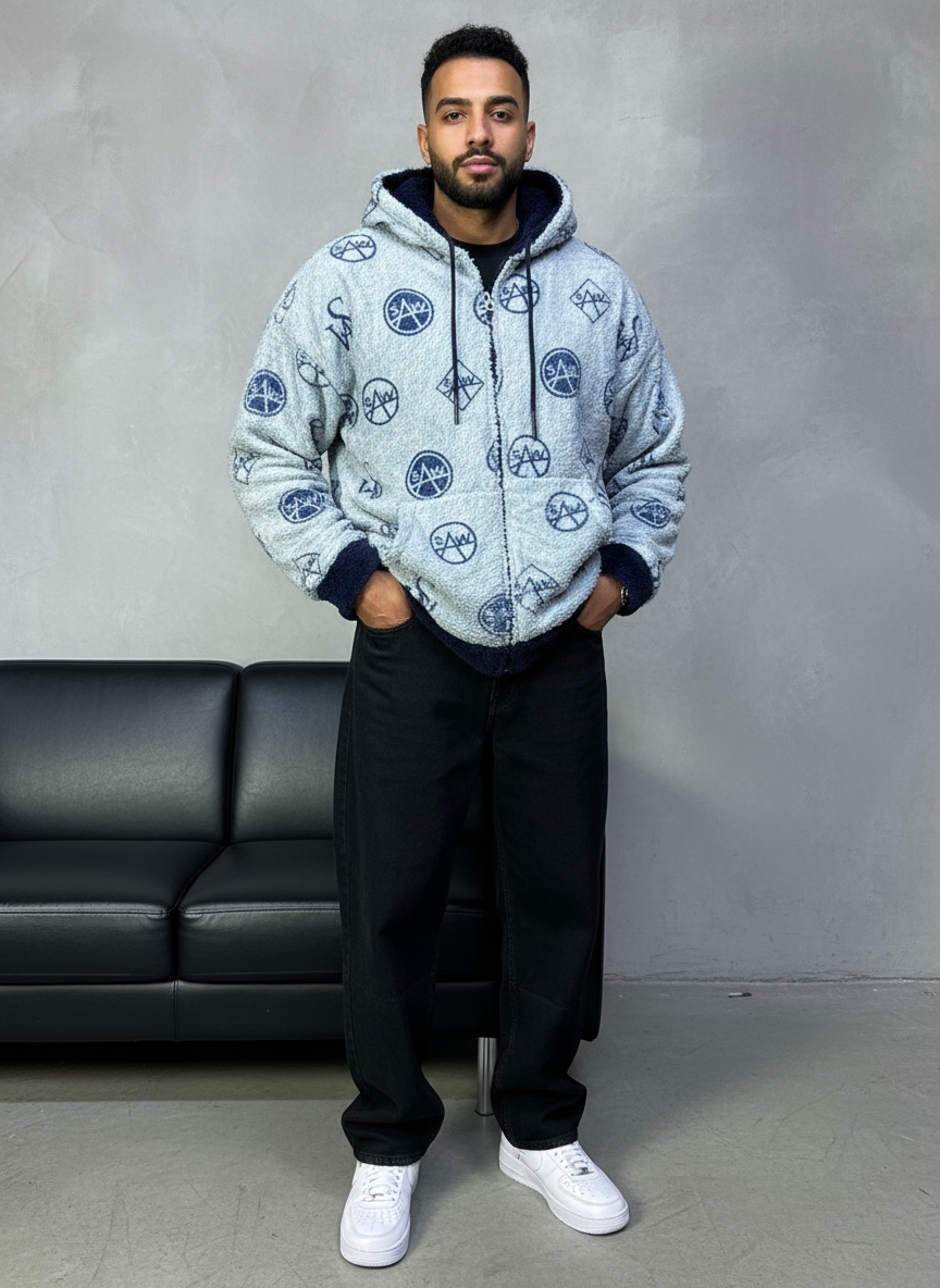 JACKET DOUBLE FAC OVER BLUE 4950