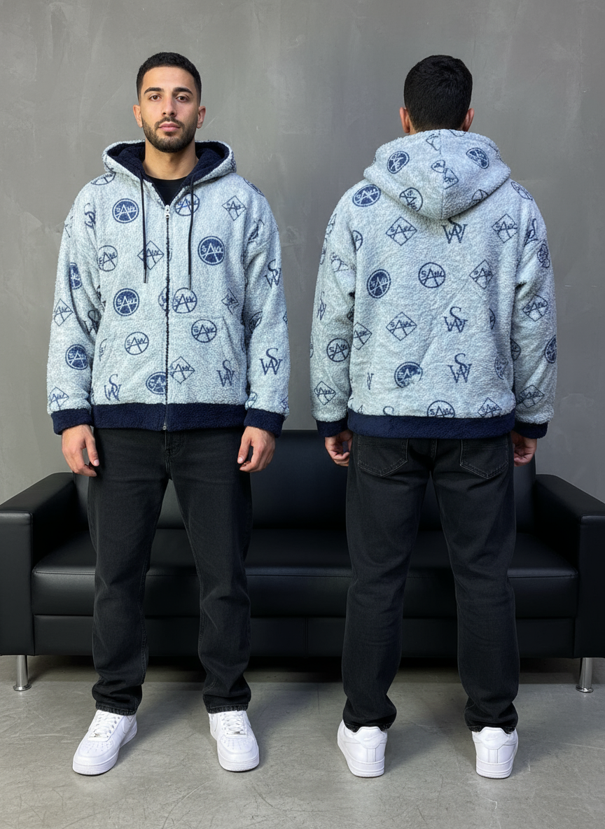 JACKET DOUBLE FAC OVER BLUE 4950