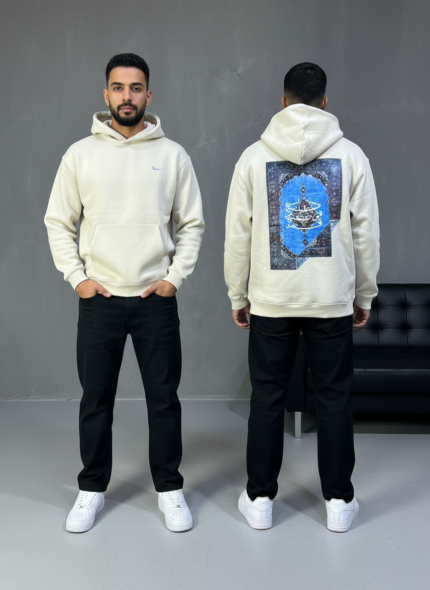 HOODIE SAW OVERSIZE BEIGE 4978