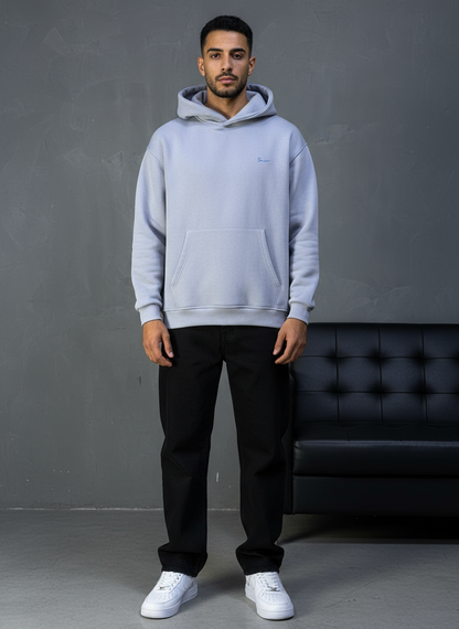 HOODIE SAW OVERSIZE BLUE 4978