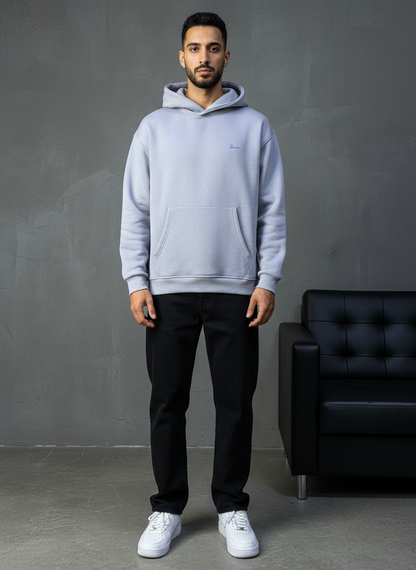 HOODIE SAW OVERSIZE BLUE 4978