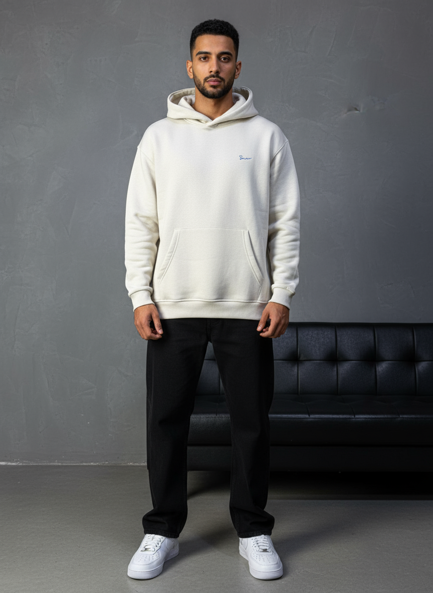 HOODIE SAW OVERSIZE BEIGE 4978