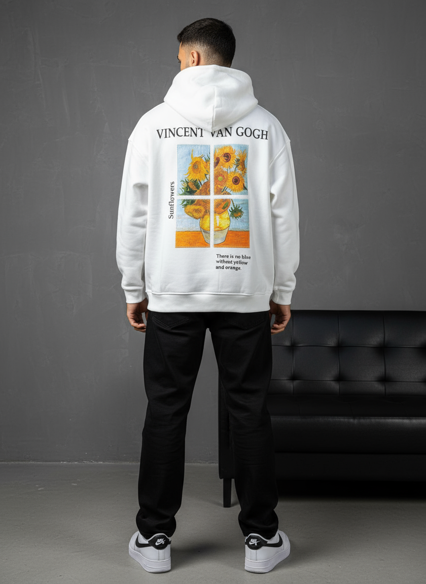 HOODIE SAW OVERSIZE WHITE 4958