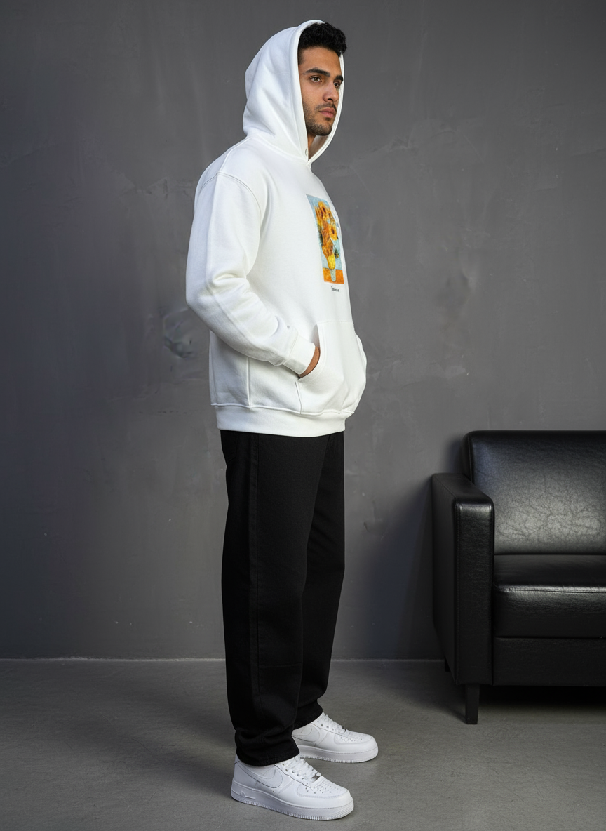 HOODIE SAW OVERSIZE WHITE 4958