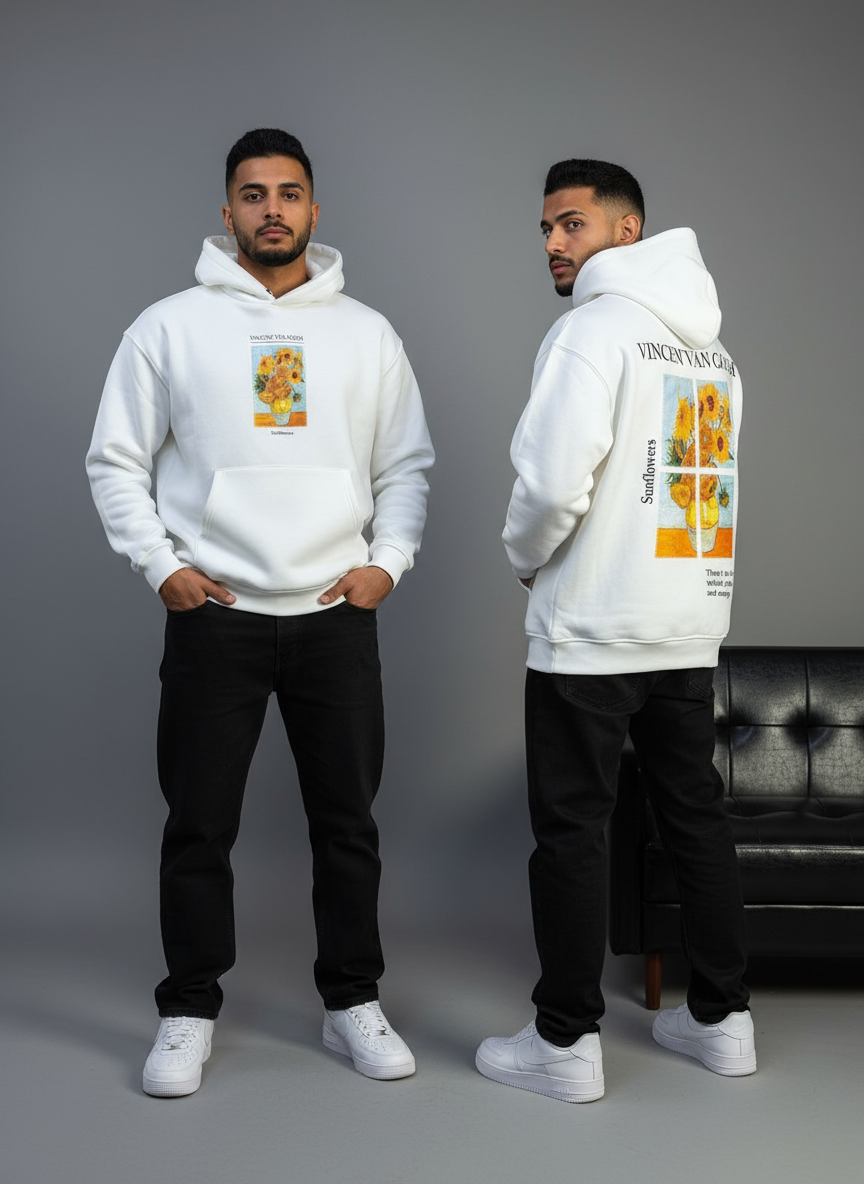 HOODIE SAW OVERSIZE WHITE 4958