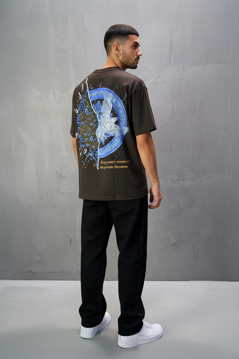 T-shirt Oversize Brown 5127