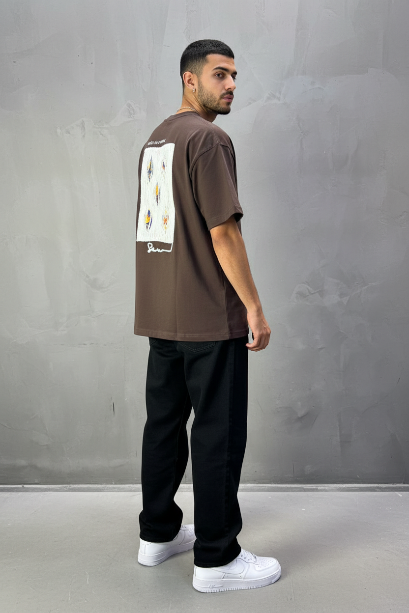 T-Shirt Oversize Brown Urbanity 5120
