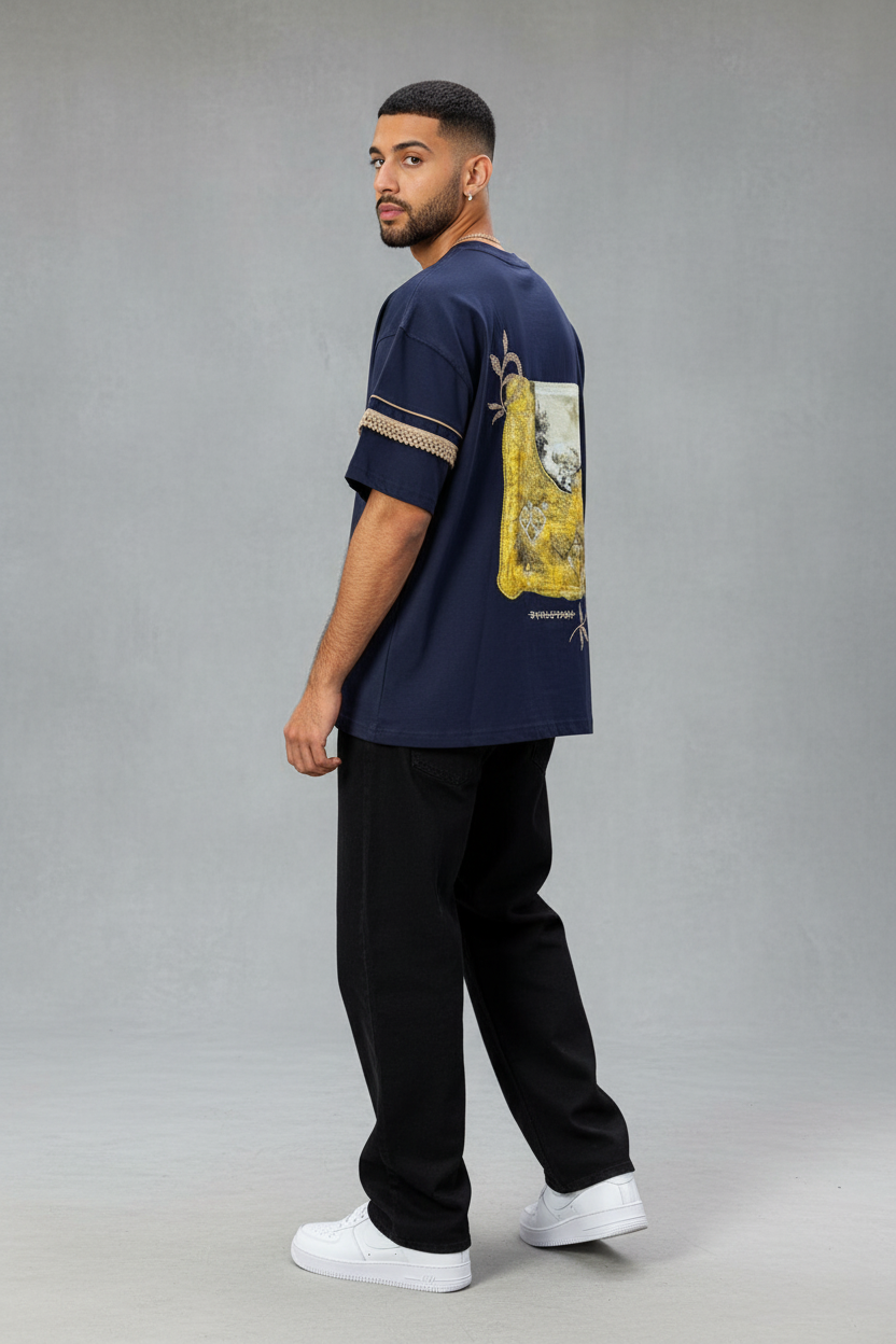 T-Shirt Navy Blue Bvolution 5072