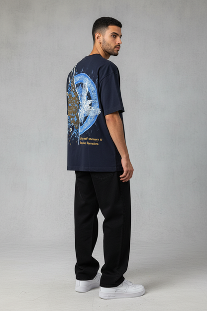 T-shirt Oversize Navy Blue 5127